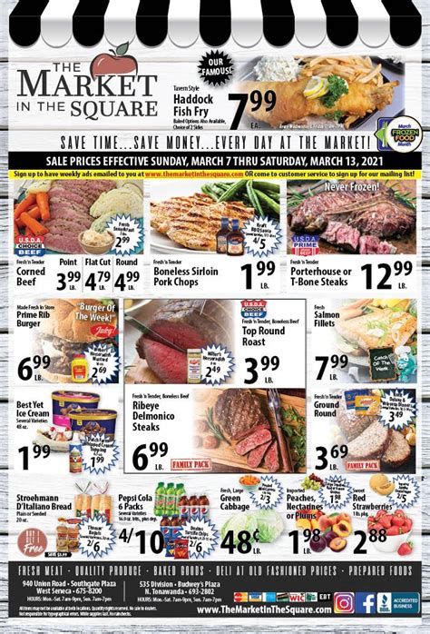 Market in the square - Great entertaining begins at The Market in the Square. Call Today for more information! West Seneca – 716-675-8200 North Tonawanda – 716-693-2802. Facebook; 